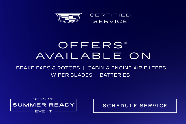 Offers Available on Brake Pads and Rotors, Cabin and Engine Air Filters, Wiper Blades, Batteries